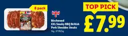 Lidl Birchwood XXL Smoky BBQ British Pork Shoulder Steaks offer