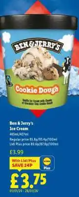 Lidl Ben & Jerry's Ice Cream offer
