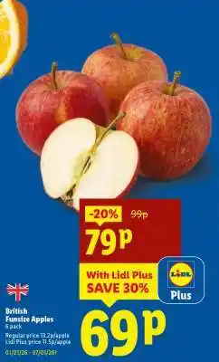 Lidl British Funsize apples offer