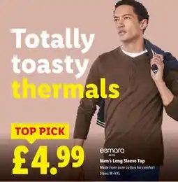 Lidl Men's Long Sleeve Top offer