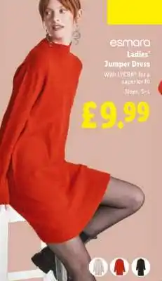 Lidl Esmara Ladies' Jumper Dress offer