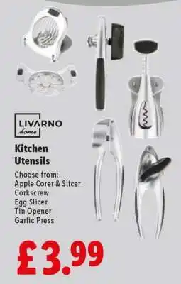 Lidl Kitchen Utensils offer