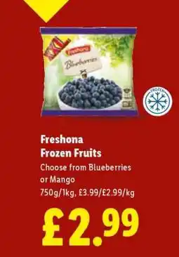 Lidl Freshona Frozen Fruits offer
