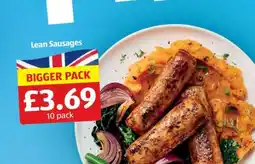 Aldi Lean Sausages offer