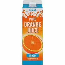 Iceland Iceland Smooth Orange Juice Blend From Concentrate 1 litre offer