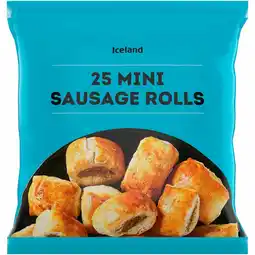 Iceland Iceland 25 (Approx.) Mini Sausage Rolls 400g offer