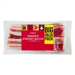 Iceland Iceland 32 Rashers (Approx.) Smoked Streaky Bacon 600g offer