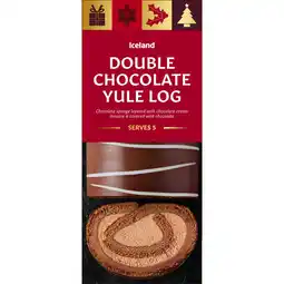 Iceland Iceland Double Chocolate Yule Log: 428g offer