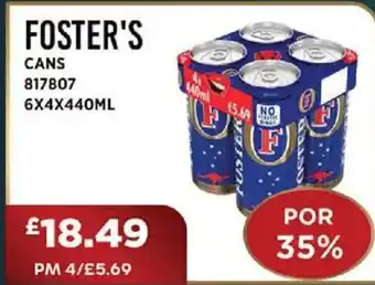 FOSTER'S Cans