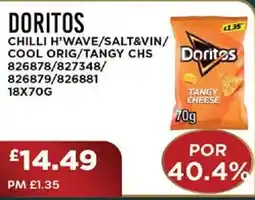 Bestway DORITOS Chilli h'wave/salt&vin/ cool orig/tangy chs offer