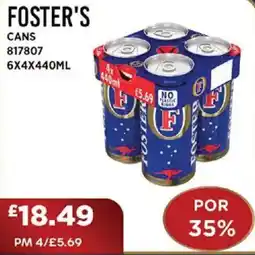 Bestway FOSTER'S Cans offer