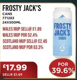 Bestway FROSTY JACK'S Cans offer