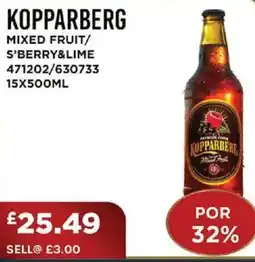 Bestway KOPPARBERG Mixed fruit/ s'berry&lime offer
