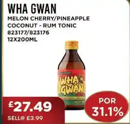 Bestway WHA GWAN Melon cherry/pineapple coconut - rum tonic offer