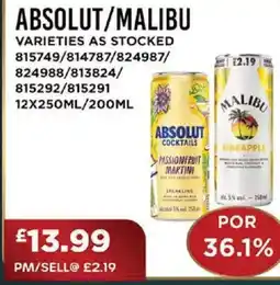 Bestway ABSOLUT/MALIBU offer