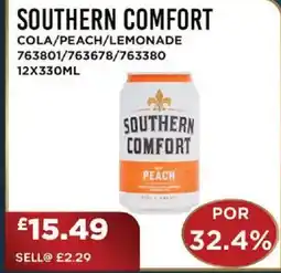 Bestway SOUTHERN COMFORT Cola/peach/lemonade offer