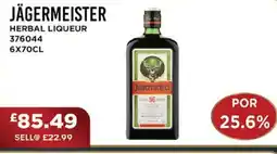 Bestway JÄGERMEISTER Herbal liqueur offer