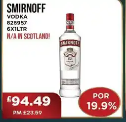 Bestway SMIRNOFF Vodka offer