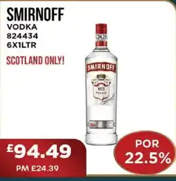 Bestway SMIRNOFF Vodka offer