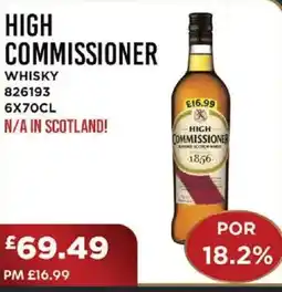 Bestway HIGH COMMISSIONER Whisky offer