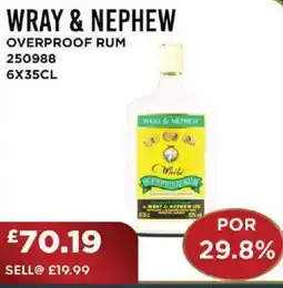 Bestway WRAY & NEPHEW Overproof rum offer