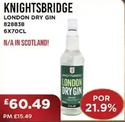 Bestway KNIGHTSBRIDGE London dry gin offer