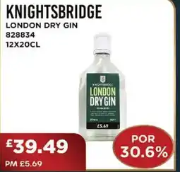 Bestway KNIGHTSBRIDGE London dry gin offer