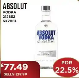 Bestway ABSOLUT Vodka offer