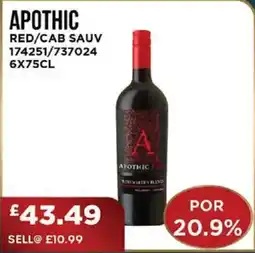 Bestway APOTHIC Red/cab sauv offer