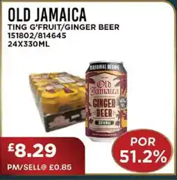 Bestway OLD JAMAICA Ting g'fruit/ginger beer offer