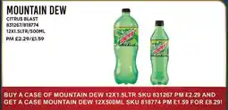 Bestway MOUNTAIN DEW Citrus blast offer