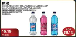 Bestway BARR Cherryade/cream soda/bubblegum/lemonade/ cola/limeade/blue razz/apple & cherry offer