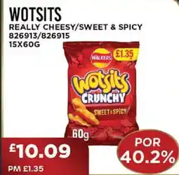 Bestway WOTSITS Really cheesy/sweet & spicy offer