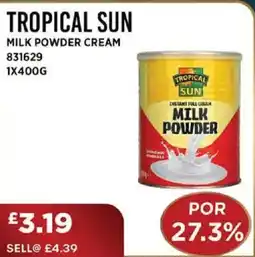 Bestway TROPICAL SUN Milk powder cream offer
