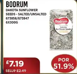 Bestway BODRUM Dakota sunflower seeds - salted/unsalted offer