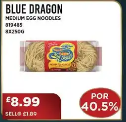 Bestway BLUE DRAGON Medium egg noodles offer
