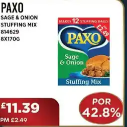 Bestway PAXO Sage & onion stuffing mix offer