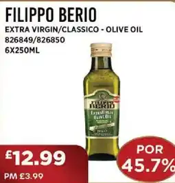 Bestway FILIPPO BERIO Extra virgin/classico - olive oil offer