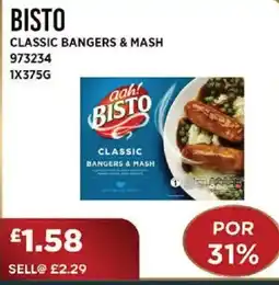 Bestway BISTO Classic bangers & mash offer