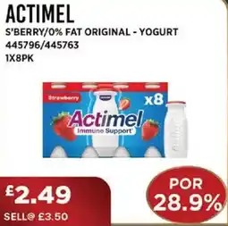 Bestway ACTIMEL S'berry/0% fat original - yogurt offer