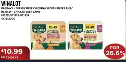 Bestway WINALOT In gravy - turkey beef chicken/chicken beef lamb/ in jelly-chicken beef lamb offer