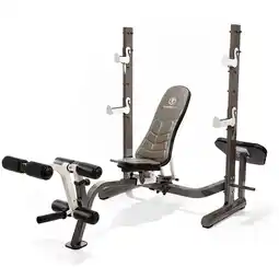 Costco Marcy MWB-70205 Folding Olympic Barbell Bench with Rear Squat Rack offer