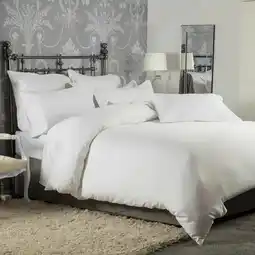 Costco Belledorm 1200 Thread Count Cotton White Bedding Bundle in 3 Sizes offer