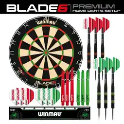 Costco Winmau Blade 6 Dartboard with Darts & Oche Line offer