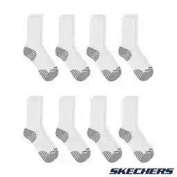 Costco Skechers Men's Crew Sock 8 Pack offer