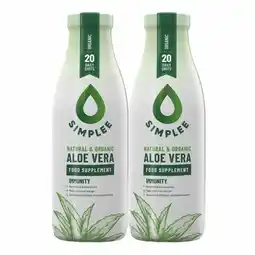Costco Simplee Aloe Organic Aloe Vera Supplement, 2 x 1L offer