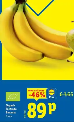 Lidl Organic Fairtrade Bananas offer