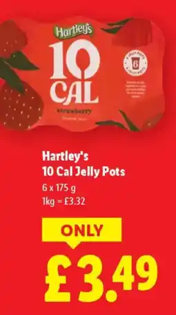 Lidl Hartley's 10 Cal Jelly Pots offer