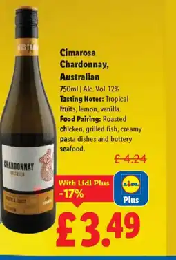 Lidl Cimarosa Chardonnay, Australian offer