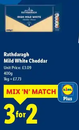 Lidl Rathdaragh Mild White Cheddar offer